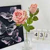 Transfronterizo Producto Nuevo Rosa Artificial Flor Artificial Flor Artificial Decoración Hogar Sala de Estar Mesa de Comedor Gabinete de TV Decoración Decoración