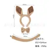 Nova Faixa de Cabeça com Orelhas de Mãe Canguru Cruzada Desenho Animado Animal Headwear Maquiagem Festa Fantasia de Performance Fofa Faixa de Cabeça