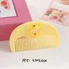Pente de Franja Macaron de Alto Valor em Forma de Meia-Lua Fofo Portátil com Dentes Finos Boneco de Desenho Animado Pente Portátil para Modelagem de Cabelo