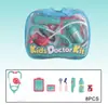 Casa de Juegos Educativa para Educación Infantil Transfronteriza, Set de Juguetes de Herramientas Médicas de Simulación, Caja de Almacenamiento para Juego de Roles, Escucha e Inyección