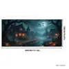 Nuevo banner de Halloween de terror transfronterizo para puerta de garaje, cubierta de puerta de fondo colgante extragrande, decoración espeluznante para fiesta de fantasmas