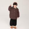 Chaqueta de Plumas Changguo para Niños de Longitud Media Invierno Infantil Nuevo Estilo Coreano Doble Botonadura Pluma de Pato Blanca Abrigo Engrosado