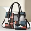 Bolsa para Sogras Feminina 2025 Nova Moda Bolsa de Mão Xadrez Europeia e Americana Grande Capacidade Casual Conjunto de Várias Peças Bolsa de Ombro Único Transversal