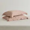 Fronhas de Cor Sólida Tencel para Hotel de Luxo, Par, Fronhas de Seda Gelada para Dormir de Verão, Capas Internas para Almofadas