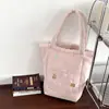 Bolso de Hombro para Mujer de Gran Capacidad, Estudiante, Clase 2025, Peluche Casual de Otoño e Invierno, Elegante