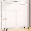 Cabideiro para Pessoa Preguiçosa, Cabide de Roupa de Chão para Quarto, Uso Doméstico, Rack de Secagem de Roupas Vertical Móvel com Duas Hastes, Design Simples