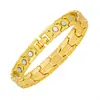 Pulsera Magnética de Cobre Rojo Antiguo Galvanizado con Patrón de Tortuga de Amazon, Pulsera Magnética Desmontable para Hombre, Venta al por Mayor Transfronteriza