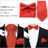 Conjunto de Presente Masculino com Gravata Lisa e Gravata Borboleta de 4 Peças Caixa para Casamento Terno Formal Gravata Decorativa Venda Quente Transfronteiriça em Estoque