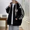 Chaquetas de Hombre de Primavera y Otoño Chaquetas de Trabajo de Estilo Coreano de Moda Ropa Casual Fina con Capucha para Estudiantes Adolescentes