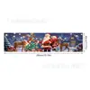 Bandera de Tela de Poliéster de Santa Claus de Navidad Nueva Transfronteriza Banderín con Forma Especial Navideña Cortado con Láser