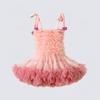 Vestido Tutu de Verão para Meninas Estilo Europeu e Americano Festa de Aniversário Vestido de Tule Bufante Vestido Princesa para Bolo Infantil Atacado