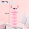Estojo de lápis retrátil de silicone com tema de desenho animado transfronteiriço, estojo fofo e de grande capacidade com zíper, organizador de material escolar para alunos do ensino fundamental