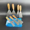Venta al por mayor Cuchillo de masilla con mango de madera Jintao Cuchillo de lote Cuchillo de masilla para calafateo Raspador Cuchillo para enyesado