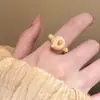 Anillo de Flor Hueca de Encaje con Circonita y Moño, Anillo de Dedo Índice Moderno y Elegante, Anillo de Estilo de Nicho de Lujo Ligero para Mujer