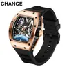 Reloj Mecánico para Hombre Charles CHANCE Reloj de Acero Esqueleto de la Tierra Transfronterizo Richard Modelo Caliente Venta al por Mayor Dropshipping