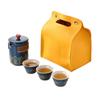 Bolsa de Transporte para Juego de Té de Viaje con Rima Antigua Bolsa de Almacenamiento Juego Completo de traje Una Tetera Tres Tazas Logo Personalizado Regalo Regalo de Acompañamiento Pequeño