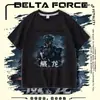 Camiseta Táctica de Manga Corta para Hombre, Mujer, Niño y Estudiante, Merchandising Weilong del Juego Delta Force, Cosplay