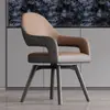 Silla de Comedor para el Hogar Estilo Italiano Silla Giratoria para Mesa de Comedor 2026 Nuevo Modelo Silla de Recepción Negociación Comercial Hotel Restaurante Cafetería