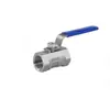 Válvula de aço inoxidável de 4 pontos com rosca interna, válvula de esfera de conexão rápida, válvula borboleta, acessórios para equipamentos, interruptor de controle, 2 pontos de rosca interna dupla, 1/2 polegada