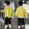 Chaqueta de Béisbol Bordada para Niños para Primavera y Otoño, Elegante Chaqueta Deportiva para Niños Pequeños, Prenda Superior de Moda para Bebés