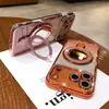 Adecuado para funda de teléfono móvil Iphone18Pm, Funda de cobertura completa de moda con borde incrustado de diamantes para Apple 17, Modelo Nuevo con Soporte de Espejo Magnético 1516