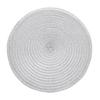 Nordic Simple Round Place Mat Ramie Fio de algodão tecido Mesa Tapete de isolamento térmico Western Restaurant Plate Mat Shooting Props Coaster