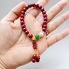 Venta Caliente Nuevo Estilo Anillo Único 0.8cm Pulsera de Cinabrio Imitación Pulsera Dama Rojo Jujube Zijin Tono Agitado Productos de Bienestar en Vivo