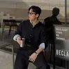 Suéter Retro Americano para Hombre 2025 Nuevo Otoño e Invierno Holgado Moda Versátil Gama Alta Nicho Tejido Superior Moderno