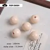 Accesorios para Joyería DIY Cuentas Sueltas de Acrílico Cuentas Redondas de 16 mm con Agujero Recto Cuentas Azul Gris Marrón Material para Cuentas