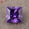 Pedra Preciosa Artificial Colorida 3-10mm Zircônia Cúbica Reta Super Brilhante Zircônia Roxo Orquídea Corte Princesa Venda Direta de Fábrica