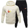 Nuevo Conjunto de Sudadera y Pantalones Deportivos para Hombre Primavera y Otoño 2024 Conjunto Holgado de Moda Juvenil Sudadera Pantalones Casuales Conjunto de Dos Piezas