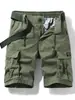 Calça Cargo Shorts Retro Estilo Japonês Masculino Tendência Novo Múltiplos Bolsos com Aba Solta Elástica Exclusivo Cross-Border para Amazon 064