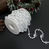 Adornos Navideños Transfronterizos Cadena de Perlas de Plástico Colgantes Transparentes Escaparate de Centro Comercial Arreglo de Escena para el Hogar Decoraciones Navideñas
