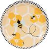 Novo Abelhinha Little Bee Louça Festa Copo de Papel Prato de Papel Toalha Faca Garfo Colher Triângulo Balão Decoração de Aniversário