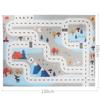 Comercio Exterior Transfronterizo Juguete para Niños Estacionamiento Vista de Mapa Inglés Puro Jugar en Casa Tráfico Juego de Coches Almohadilla