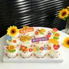 Decoraciones para Cupcakes del Día del Maestro 2026: "Gracias por tu duro trabajo, maestro", Decoraciones para Hornear Felices Fiestas Inserts