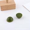 Accesorios para joyería hechos a mano DIY Corea del Sur madera maciza polígono geométrico perforado mitad píldora pendientes colgantes material accesorios