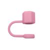 Tubo de Succión Hexagonal con Funda Amazon Explosión Color Puro Silicona de Grado Alimenticio Taza de Hielo a Prueba de Polvo de Nuez Tapa Anti-manchas