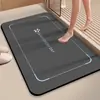 Alfombrilla absorbente de secado rápido para suelo de baño del hogar, alfombrilla antideslizante y resistente a la suciedad para la entrada del inodoro, alfombrilla de suelo simple de tierra de diatomeas
