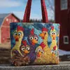 Bolso de Mano con Estampado de Moda Trendy para Mujer Bolso de Hombro Bolso Tote Acolchado Nuevo Producto Transfronterizo 3D Temu Amazon