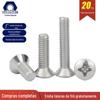 304 parafuso de aço inoxidável GB820 meio cabeça escareada Phillips parafuso m4 m5 fixadores atacado