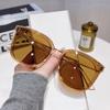 Gafas de sol Xiaohongshu mismas GM, gafas de sol para mujer de gran tamaño que adelgazan la cara, gafas de sol retro con protección solar y protección UV para hombres, venta al por mayor