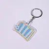Chaveiro de Acrílico com Tema de Futebol Pingente de Mochila Decoração Presente Brinde Prêmio