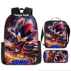 Mochila Sonic Transfronteriza Gran Capacidad Mochila Escolar para Estudiantes Mochila Escolar de Anime Sonic Transfronteriza