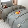 Juego de Tres Piezas de Algodón Puro para Cama Individual de Dormitorio de Estudiante Funda de Edredón Simple Sábanas Sábanas Ajustables Juego de Cama de Cuatro Piezas