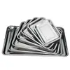 Conjunto de Bandejas Seccionadas de Aço Inoxidável com Tampas Bandeja de Comida Bandeja de Pratos Pequenos Caixas para Preparo de Refeições de Buffet Fabricante OEM Personalizado Atacado