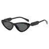Nuevas Gafas de Sol de Personalidad con Montura Cat-Eye para Mujer, Tendencia Ins, Estilo Callejero Genial, Gafas de Moda, Retro, Sensación de Alta Gama, Gafas de Celebridad de Internet