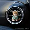 Comércio Exterior Transfronteiriço Moletom Azul Gato Moldado Clipe de Ventilação Acabado Decoração de Carro Difusor de Fragrância 5,5cm Acessório de Acrílico
