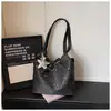 Bolso Bandolera Cruzado de un Solo Hombro con Estampado de Estrellas, Atmosférico y Suave, Bolso Tote Versátil Estilo Coreano para Uso Diario, Viajes al Trabajo y Salidas