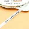 Ventas Directas de Fábrica Cinta Acanalada Blanca de 1.0m Estilo Ins Cinta para Pasteles Cinta para Envolver Regalos Decoración de Ramo en Inglés